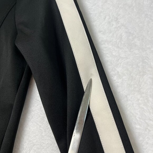 NWT PAM & GELA Sporty Racing Stripe Black Quarter Zip Mini Dress sz S Activewear - Picture 12 of 12